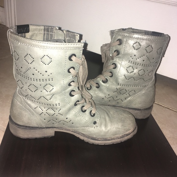 Gunmetal combat boots - Picture 4 of 7